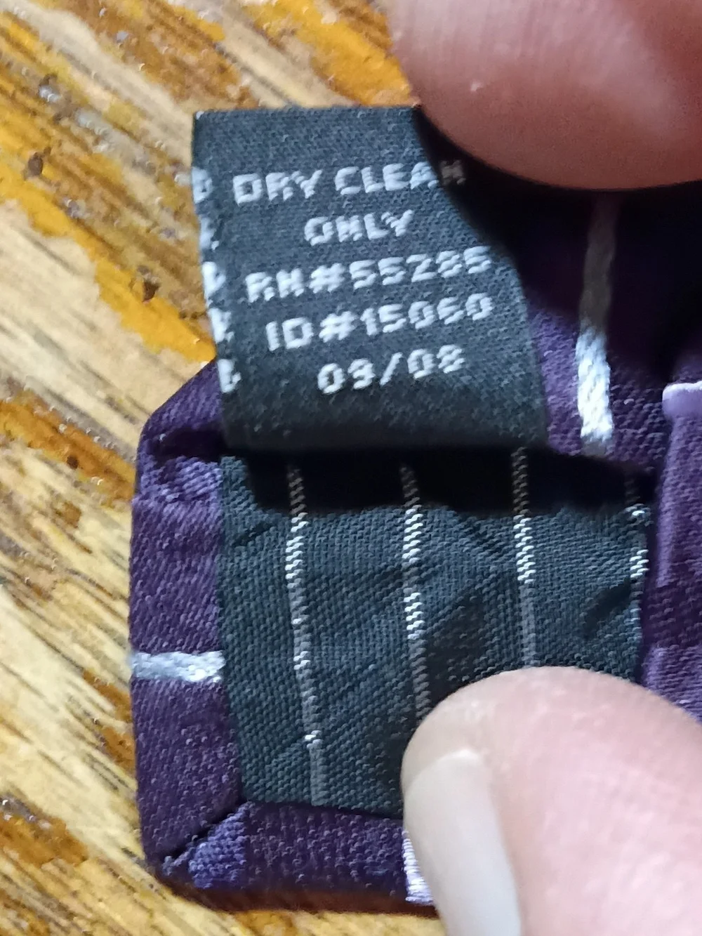 Express Purple Plaid Tie with Light Accent Lines
